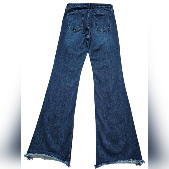 JustBlack Women’s Flared Blue Jeans, Manufacturers Distressed Marks, size 30 - Picture 6 of 10